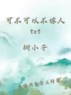可不可以不嫁人txt