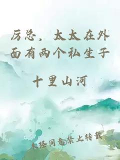 厉总，太太在外面有两个私生子