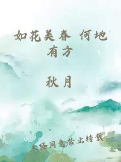 如花美眷 何地有方